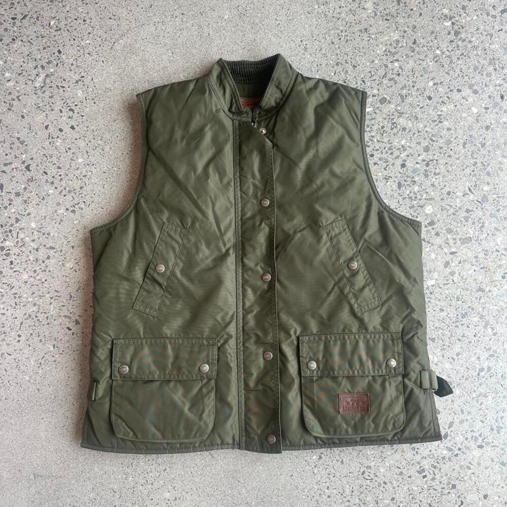 Vintage Lauren Ralph Lauren Utility Vest SM Olive Safari Hunting